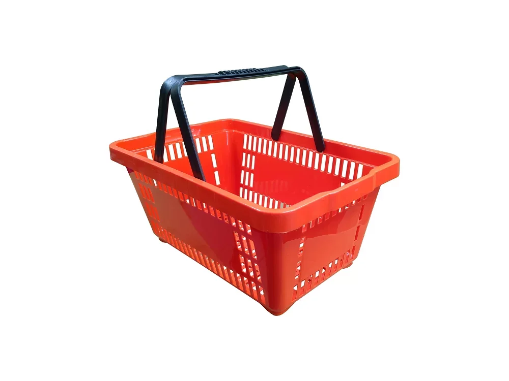 cesto plástico de supermercado
